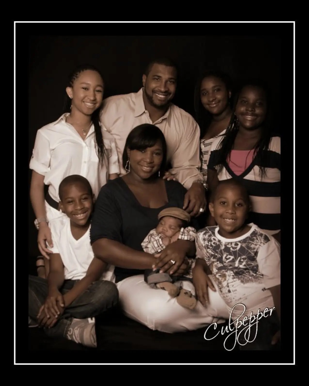 The Culpepper family gathered together